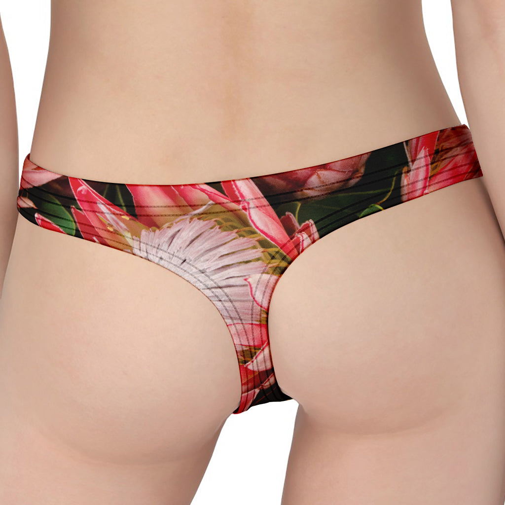 Bunches of Proteas Print Women's Thong