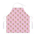 Bunny Corgi Pattern Print Adjustable Apron