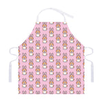 Bunny Corgi Pattern Print Adjustable Apron