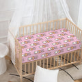 Bunny Corgi Pattern Print Baby Crib Sheet