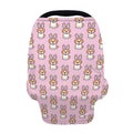 Bunny Corgi Pattern Print Baby Seat Cover