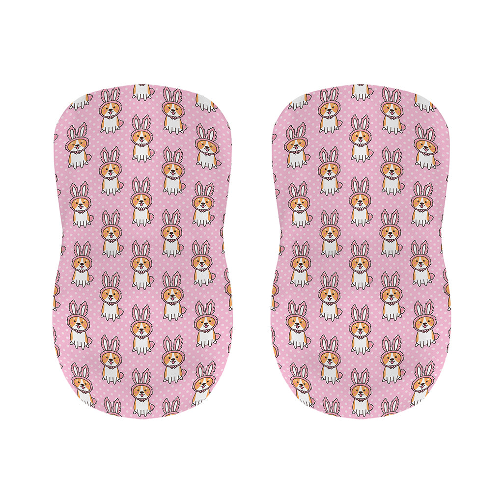 Bunny Corgi Pattern Print Bar Stool Covers