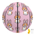 Bunny Corgi Pattern Print Basketball