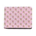 Bunny Corgi Pattern Print Bifold Wallet