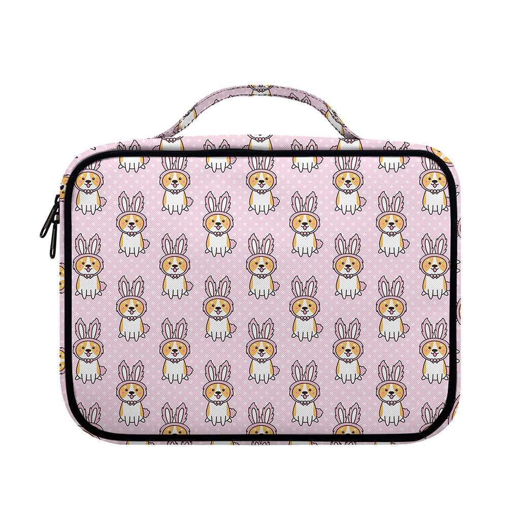 Bunny Corgi Pattern Print Briefcase Bible Bag