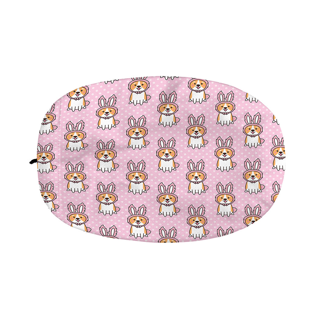 Bunny Corgi Pattern Print Car Side Mirror Covers