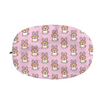 Bunny Corgi Pattern Print Car Side Mirror Covers