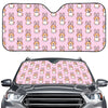 Bunny Corgi Pattern Print Car Windshield Sun Shade