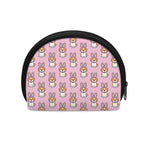 Bunny Corgi Pattern Print Coin Purse