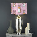 Bunny Corgi Pattern Print Drum Lamp Shade