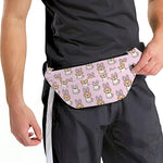 Bunny Corgi Pattern Print Fanny Pack