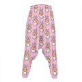 Bunny Corgi Pattern Print Hammer Pants