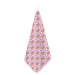 Bunny Corgi Pattern Print Hand Towel