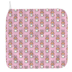 Bunny Corgi Pattern Print Hand Towel