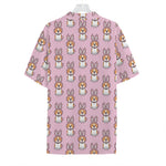 Bunny Corgi Pattern Print Hawaiian Shirt