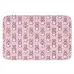 Bunny Corgi Pattern Print Indoor Door Mat