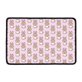 Bunny Corgi Pattern Print Kitchen Mat