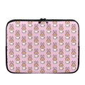 Bunny Corgi Pattern Print Laptop Sleeve