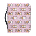 Bunny Corgi Pattern Print Leather Bible Cover