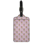 Bunny Corgi Pattern Print Luggage Tag