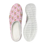 Bunny Corgi Pattern Print Mesh Casual Shoes