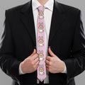 Bunny Corgi Pattern Print Necktie