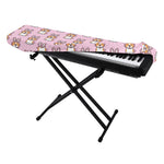 Bunny Corgi Pattern Print Piano Keyboard Cover