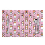 Bunny Corgi Pattern Print Placemat