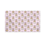Bunny Corgi Pattern Print Polyester Flag