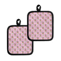 Bunny Corgi Pattern Print Pot Holders