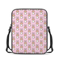 Bunny Corgi Pattern Print Rectangular Crossbody Bag