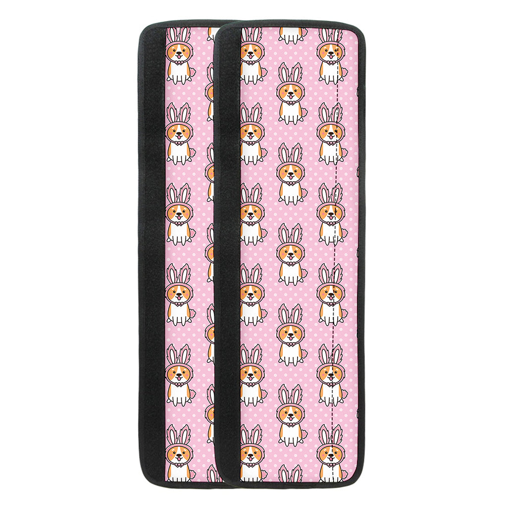 Bunny Corgi Pattern Print Refrigerator Handle Covers