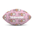 Bunny Corgi Pattern Print Rugby Ball
