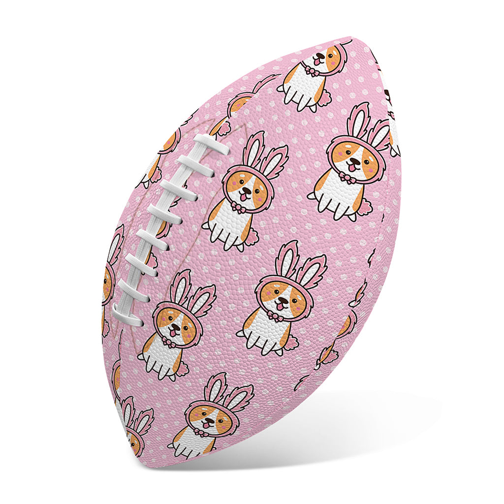 Bunny Corgi Pattern Print Rugby Ball