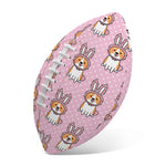 Bunny Corgi Pattern Print Rugby Ball