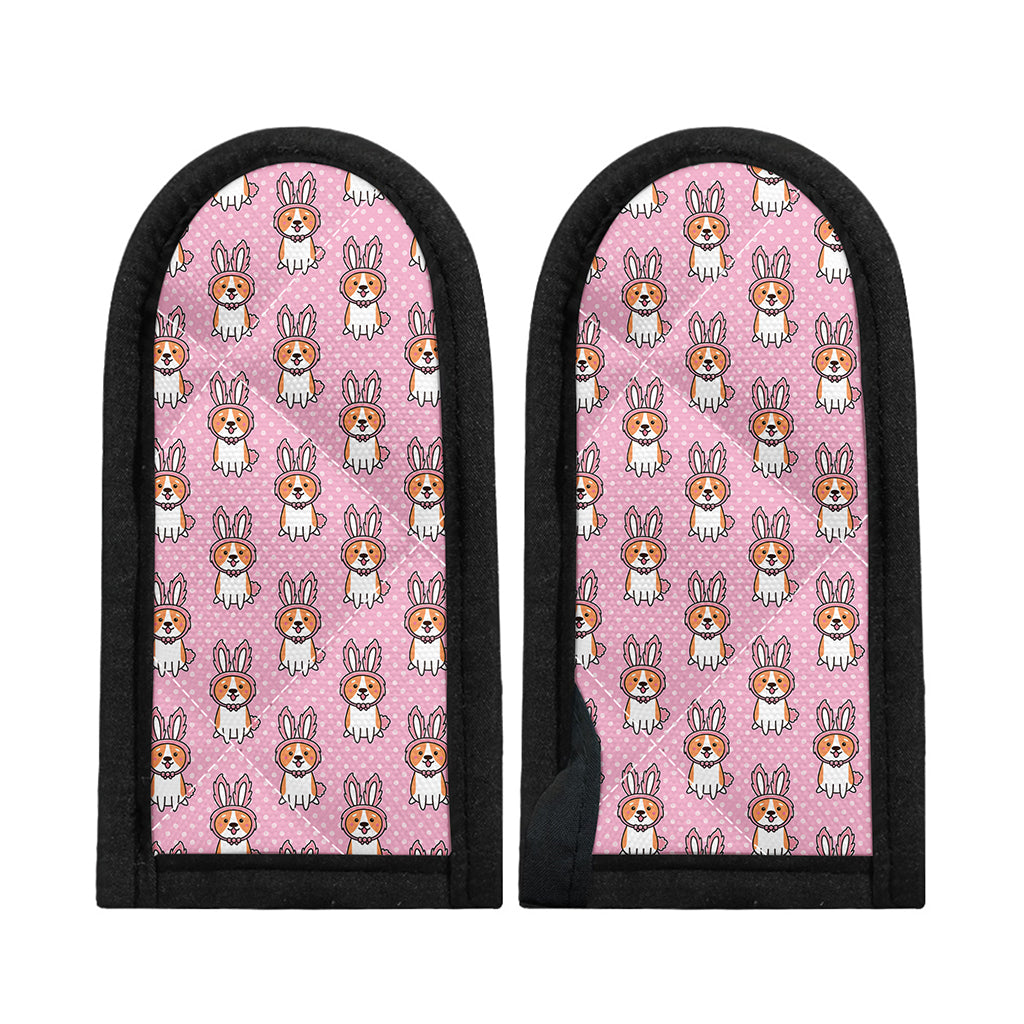 Bunny Corgi Pattern Print Skillet Handle Cover