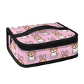 Bunny Corgi Pattern Print Small Lunch Bag