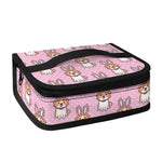 Bunny Corgi Pattern Print Small Lunch Bag