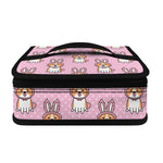 Bunny Corgi Pattern Print Small Lunch Bag