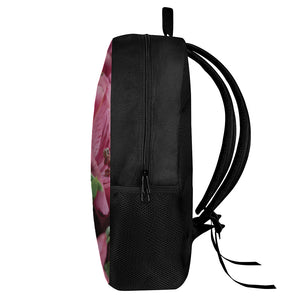 Burgundy Alstroemeria Print 17 Inch Backpack