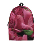 Burgundy Alstroemeria Print Backpack