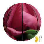 Burgundy Alstroemeria Print Basketball
