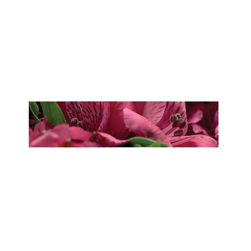 Burgundy Alstroemeria Print Bed Runner
