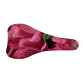 Burgundy Alstroemeria Print Bicycle Seat Cover