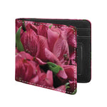 Burgundy Alstroemeria Print Bifold Wallet