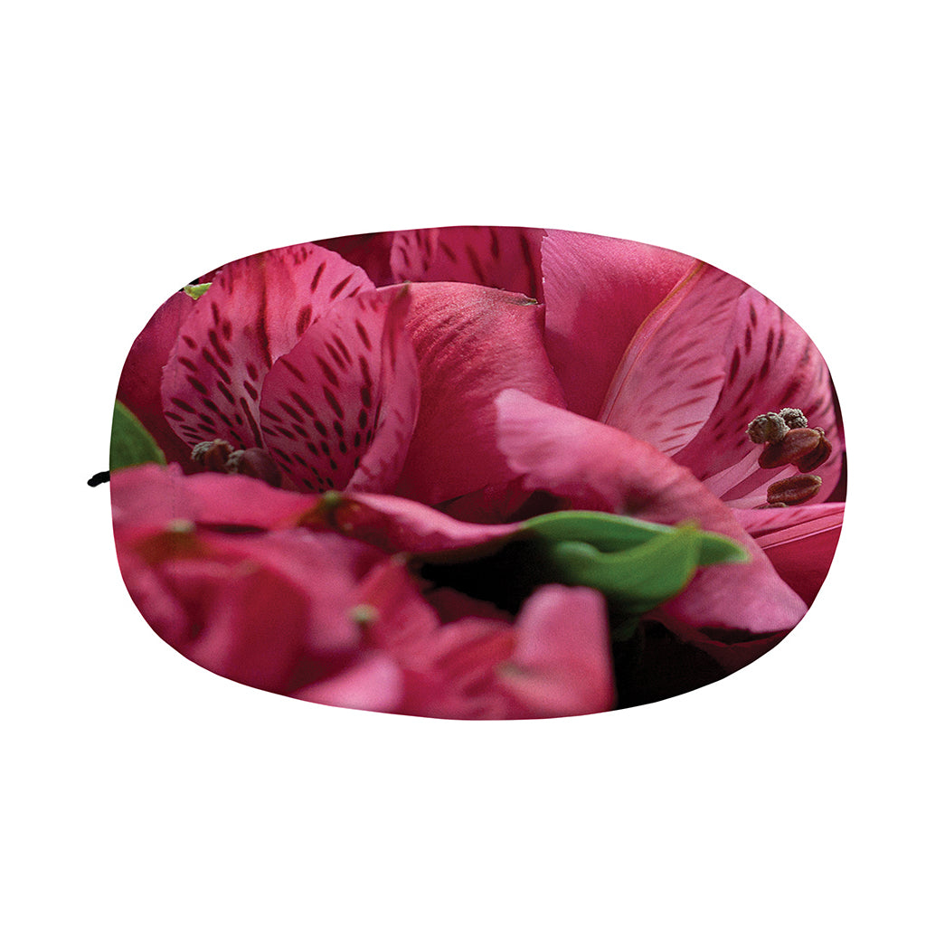 Burgundy Alstroemeria Print Car Side Mirror Covers