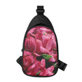 Burgundy Alstroemeria Print Sling Bag
