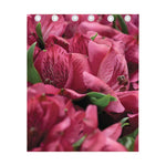 Burgundy Alstroemeria Print Curtain