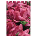 Burgundy Alstroemeria Print Curtain