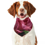 Burgundy Alstroemeria Print Dog Bandana